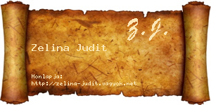 Zelina Judit névjegykártya